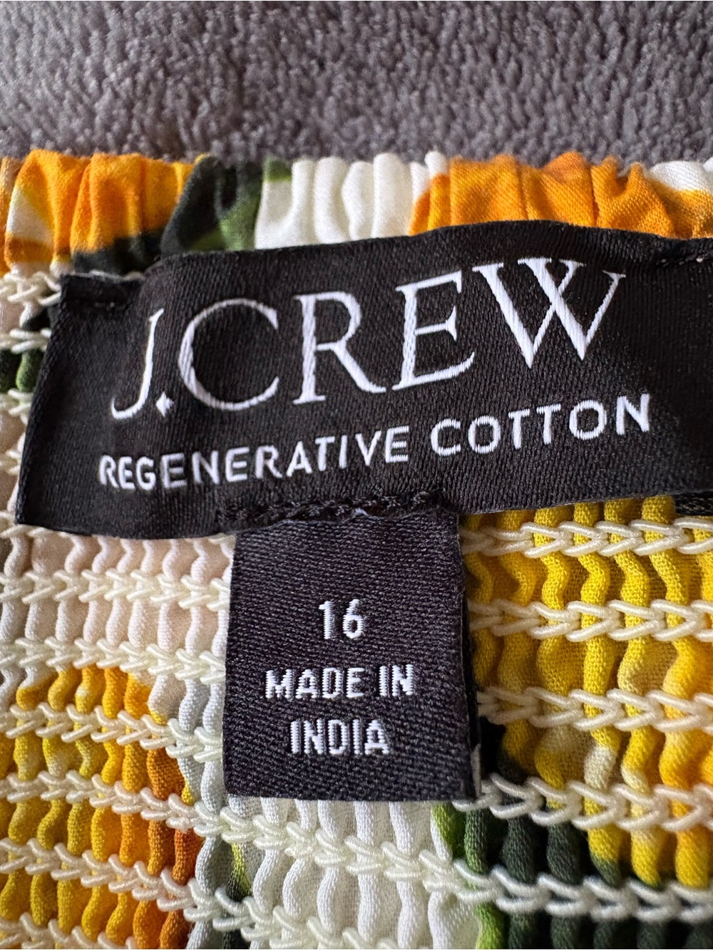 J. Crew 16 Limoncello Lemon Print Cotton Tiered Summer Plus Sundress 1X - Picture 3 of 16